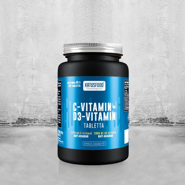 KATUSFOOD C vitamin + D3 vitamin 120tabs